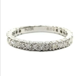 Platinum 0.5 carat Diamond Ring Wedding Band